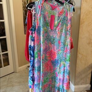 Lilly Pulitzer Malone Vibrant Floral Midi Dress - Cay to my heart new